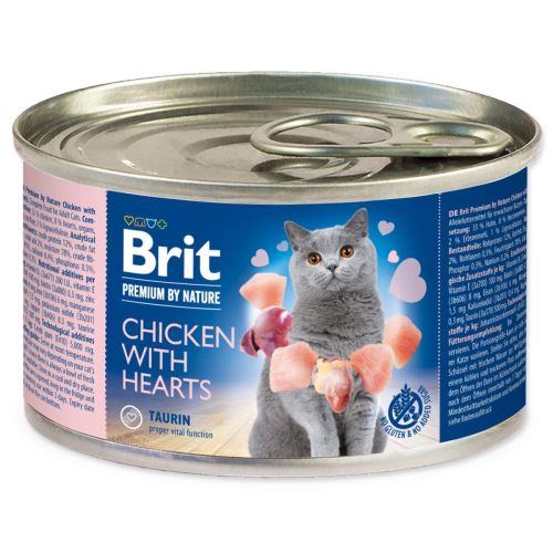BRIT Premium by Nature csirke szívvel 200 g