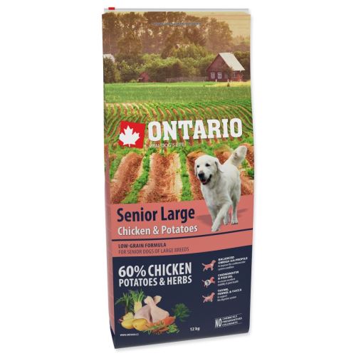 Ontario Senior Large csirke és burgonya 12kg