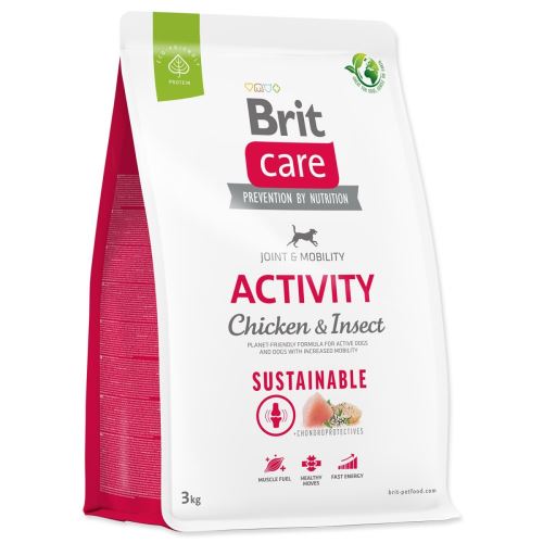 Brit Care Dog Sustainable Activity Csirke és rovar 3kg