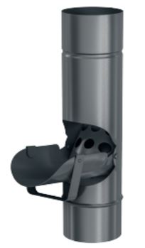BRYZA Esővízcsappantyú horganyzott Ø 100 mm, fekete RAL 9005