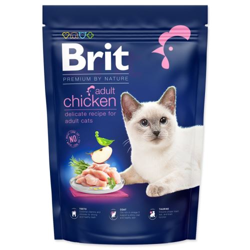 BRIT Premium by Nature Cat Adult Csirke 800 g