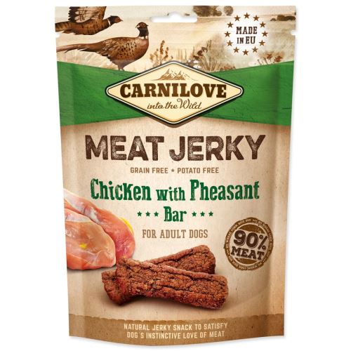 CARNILOVE Jerky Snack csirke fácánnal szelet 100 g