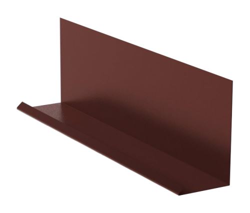 Fali díszléc RŠ 250 fedőszalaggal kombinálható, horganyzott lakk, RAL 8017 barna színű