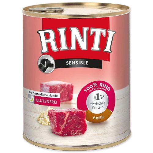 RINTI Sensible marhahús + rizs konzerv 800 g