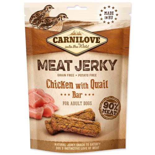 CARNILOVE Jerky Snack csirke fürj szelet 100 g