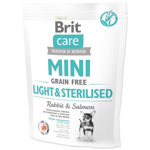 BRIT Care Dog Mini Grain Free Light & Sterilizált 400 g