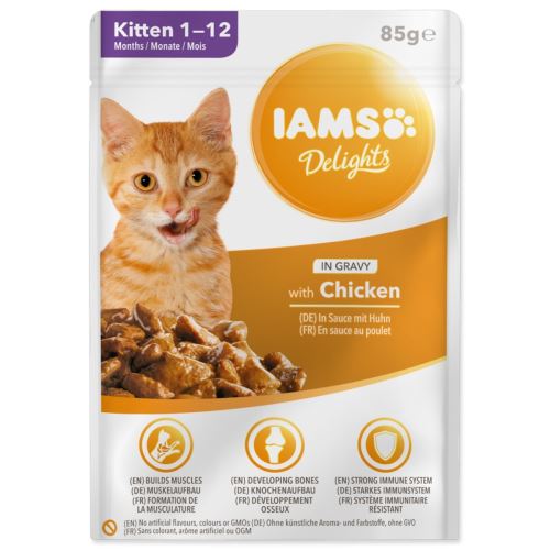 Kapszula IAMS Delights cica csirke mártásban 85 g