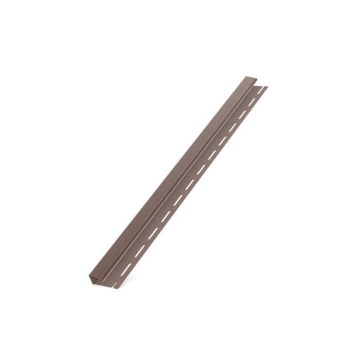 BRYZA "J" műanyag profil, 3M hosszú, barna RAL 8017