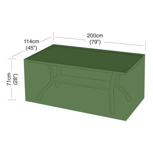 Takaró téglalap alakú 8 személyes asztalhoz 200x114x71cm (polietilén)