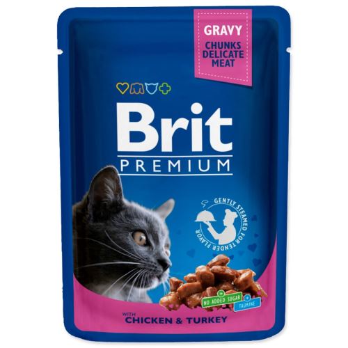 BRIT Prémium macska csirke és pulyka 100 g