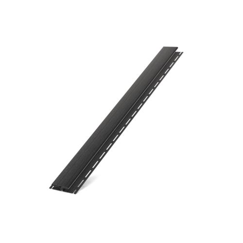 BRYZA "H" műanyag profil, hossza 3M, fekete RAL 9005