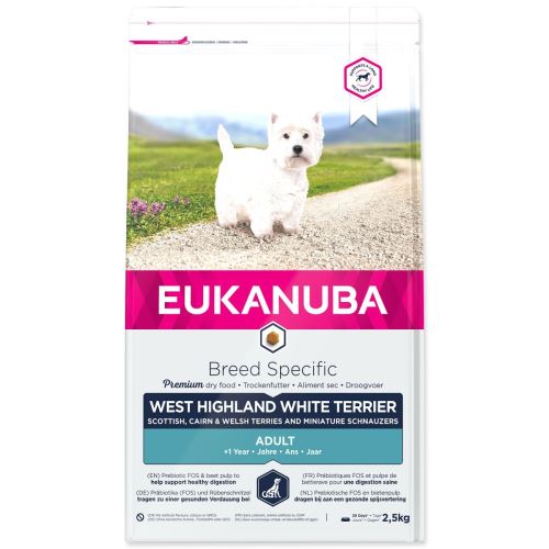 EUKANUBA West High. Fehér terrier 2,5kg