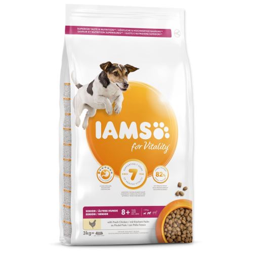 IAMS Dog Senior Small & Medium csirke 3 kg