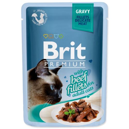BRIT Prémium macskafilé marhahúsos mártásban 85 g