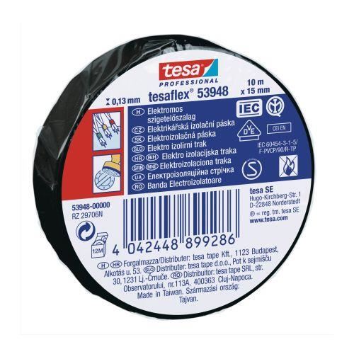 Elektromos szalag TESA fekete 15mmx10m