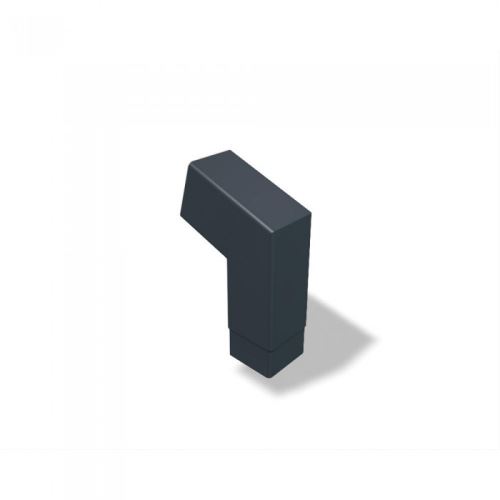 PREFA alumínium négyszögletes könyök 72° rövid 100 x 100 mm, antracit P10 RAL 7016