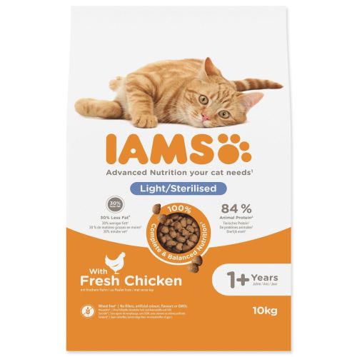 IAMS Cat Adult/Senior Weight Control/Sterilized Chicken 10kg