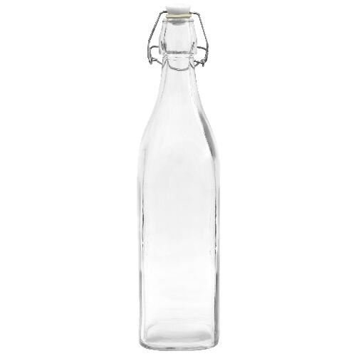 Palack karos kupakkal 500ml szögletes üveg