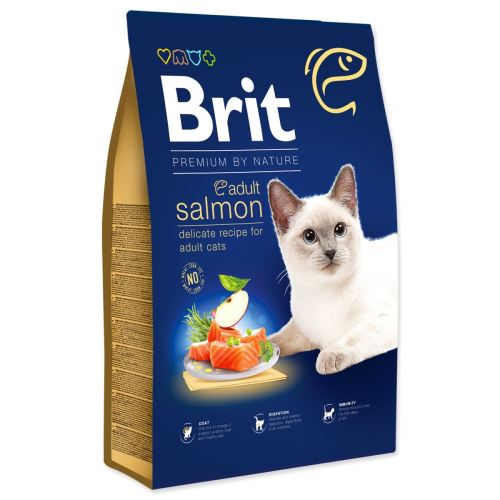 BRIT Premium by Nature Cat Adult lazac 8 kg