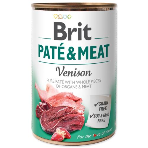 BRIT Pástétom és hús szarvas 400 g