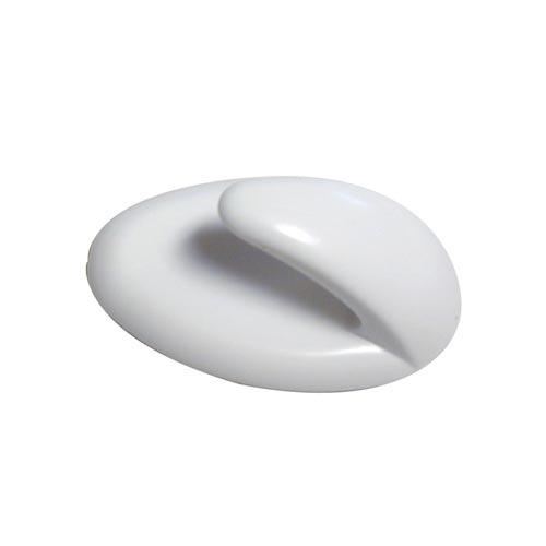Fehér műanyag kampó QUICK FIX öntapadós ovális kis (6db) 1460