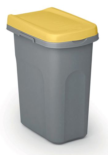 Válogatott hulladékgyűjtő HOME ECO SYSTEM, műanyag, 15L, szürkéssárga
