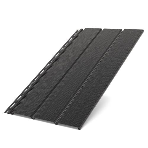 BRYZA tetőkárpitlemez tömör műanyag, hossza 3M, szélessége 305 mm, fekete RAL 9005