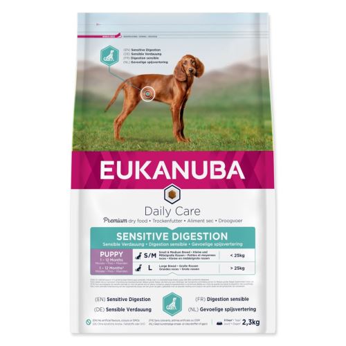 Etető EUKANUBA Daily Care Puppy Sensitive Digestion 2,3kg