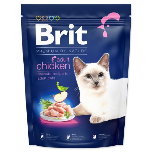 BRIT Premium by Nature Cat Adult Csirke 300 g