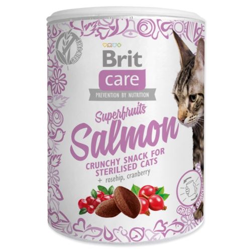 BRIT Care Cat Snack Superfruits lazac 100 g