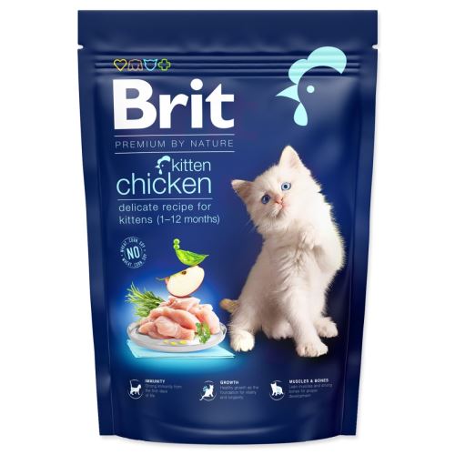 BRIT Premium by Nature Cat Kitten Csirke 800 g
