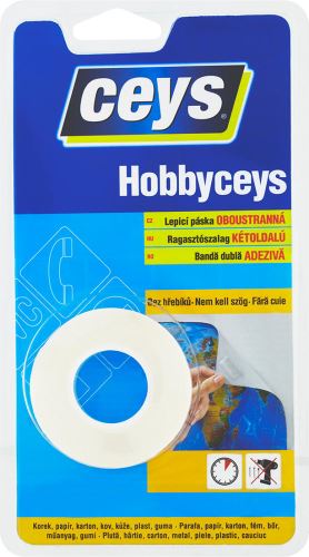 Kétoldalas szalag CEYS - HOBBY 15mmx2m