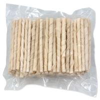 Rasco bivalybőr sodrott rúd fehér 12,5 cm 100db