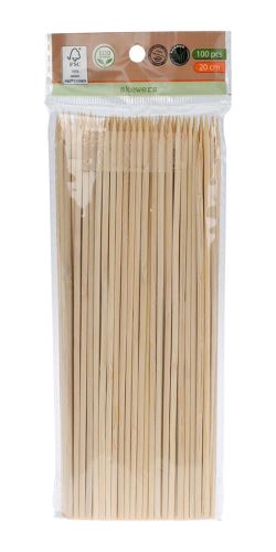 Bambusz nyársak 20cmx3mm (100db)