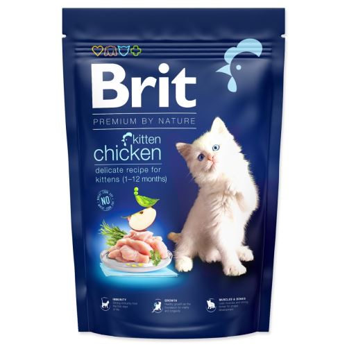 BRIT Premium by Nature Cat Kitten csirke 1,5 kg