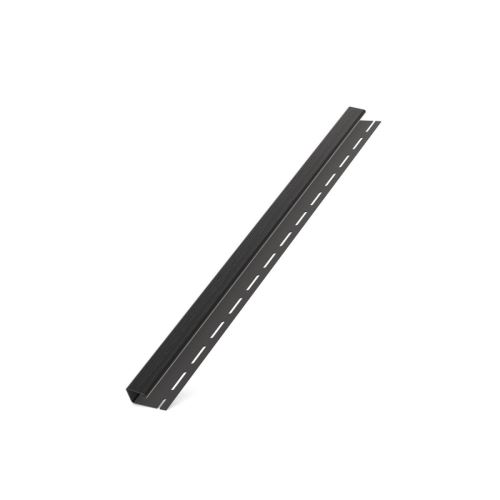 BRYZA "J" műanyag profil, hossza 3M, fekete RAL 9005