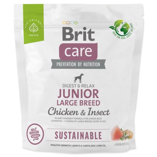 BRIT Care Dog Sustainable Junior nagytestű kutyák 1 kg