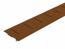PREFA alátétcsík hajtott lemezekhez, zsindelyekhez, Fx.12 és R.16 panelekhez, 1800 x 158 mm
