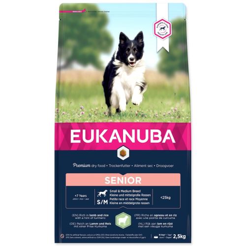 EUKANUBA Senior kis- és középtermetű bárány 2,5 kg