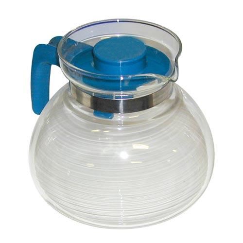 Üveg teáskanna SVATAVA 1,7l fedél és fogantyú műanyagból