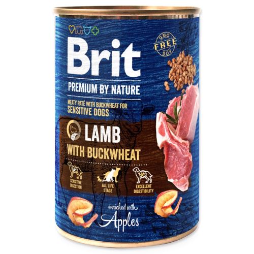 BRIT Premium by Nature Bárányhús hajdinával 400 g