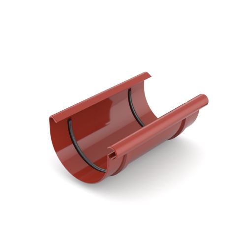 BRYZA Műanyag ereszcsatorna csatlakozó Ø 100 mm, piros RAL 3011