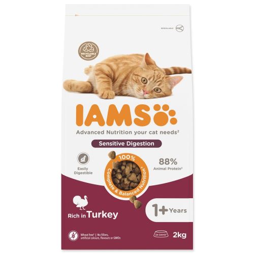 IAMS Cat Adult Sensitive Digestion pulyka 2kg