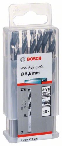 BOSCH HSS PointTeQ spirálfúró 5,5 mm 2608577166
