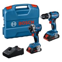 BOSCH Akkus szerszámkészlet (GSB 18V-45 + GDR 18V-215, 2x ProCORE,18V 4.0Ah, GAL 18V-40, tok) 0615A50069
