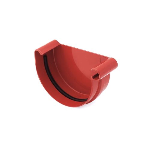 BRYZA Ereszcsatorna előlap RIGHT műanyag Ø 150 mm, piros RAL 3011