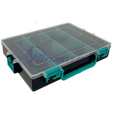 VISIBOX üres XL fekete/zöld - 285x212x47 mm - 1 db-os csomag