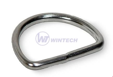 D-gyűrű hegesztett 3,0 x15mm, rozsdamentes acél A2 / csomag 40 db
